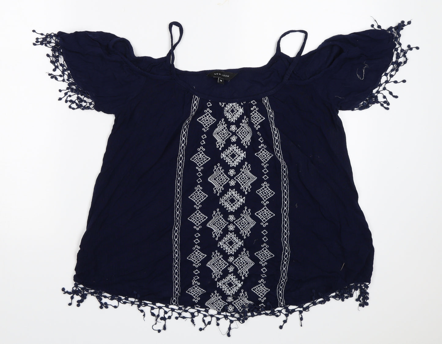 New Look Womens Blue   Basic Blouse Size 10