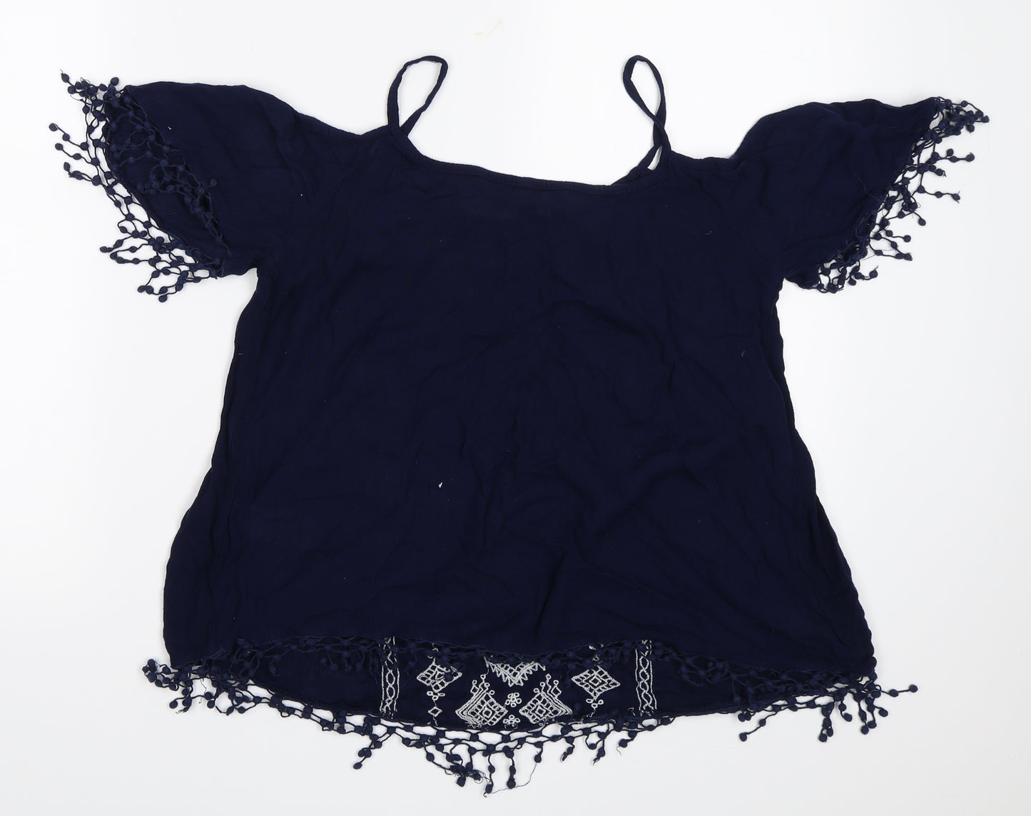 New Look Womens Blue   Basic Blouse Size 10