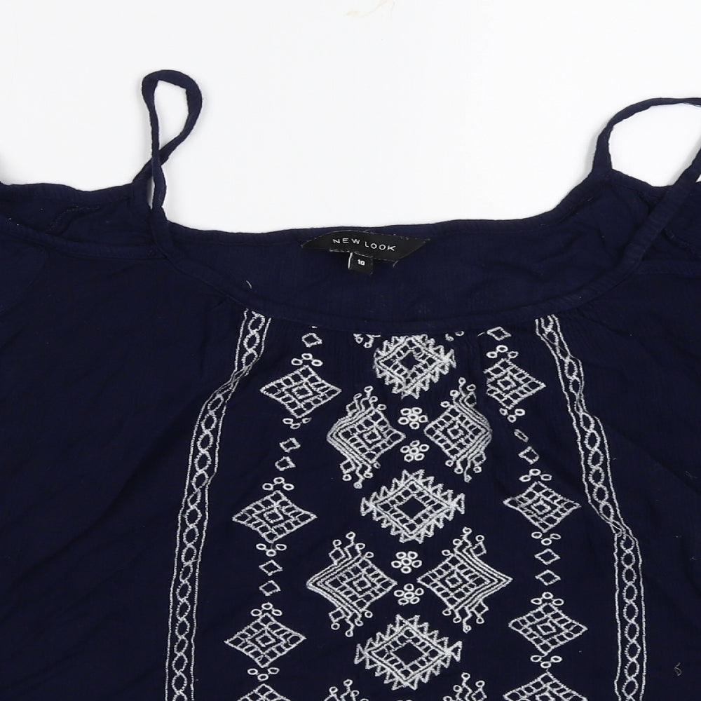New Look Womens Blue   Basic Blouse Size 10