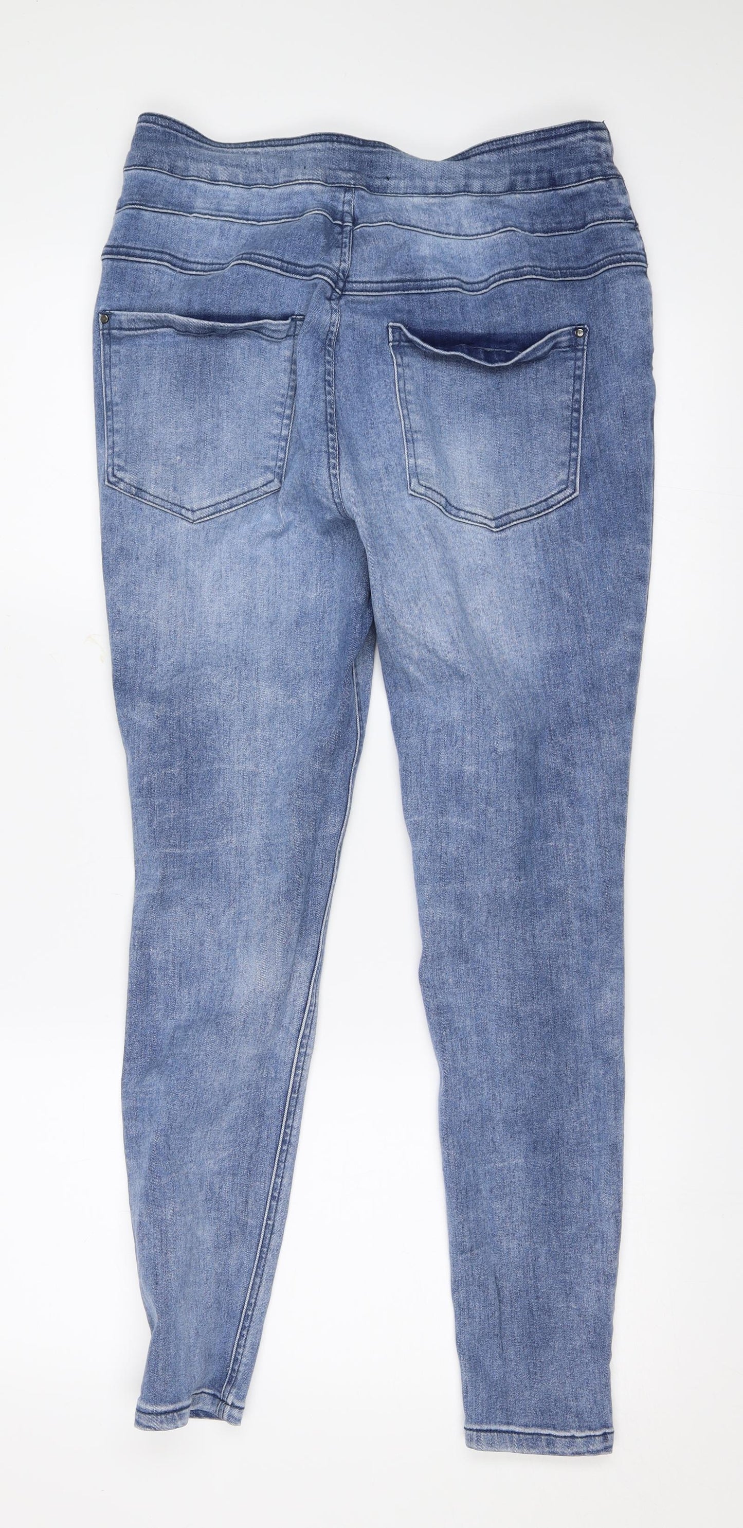 Very Womens Blue  Denim Skinny Jeans Size 14 L28 in