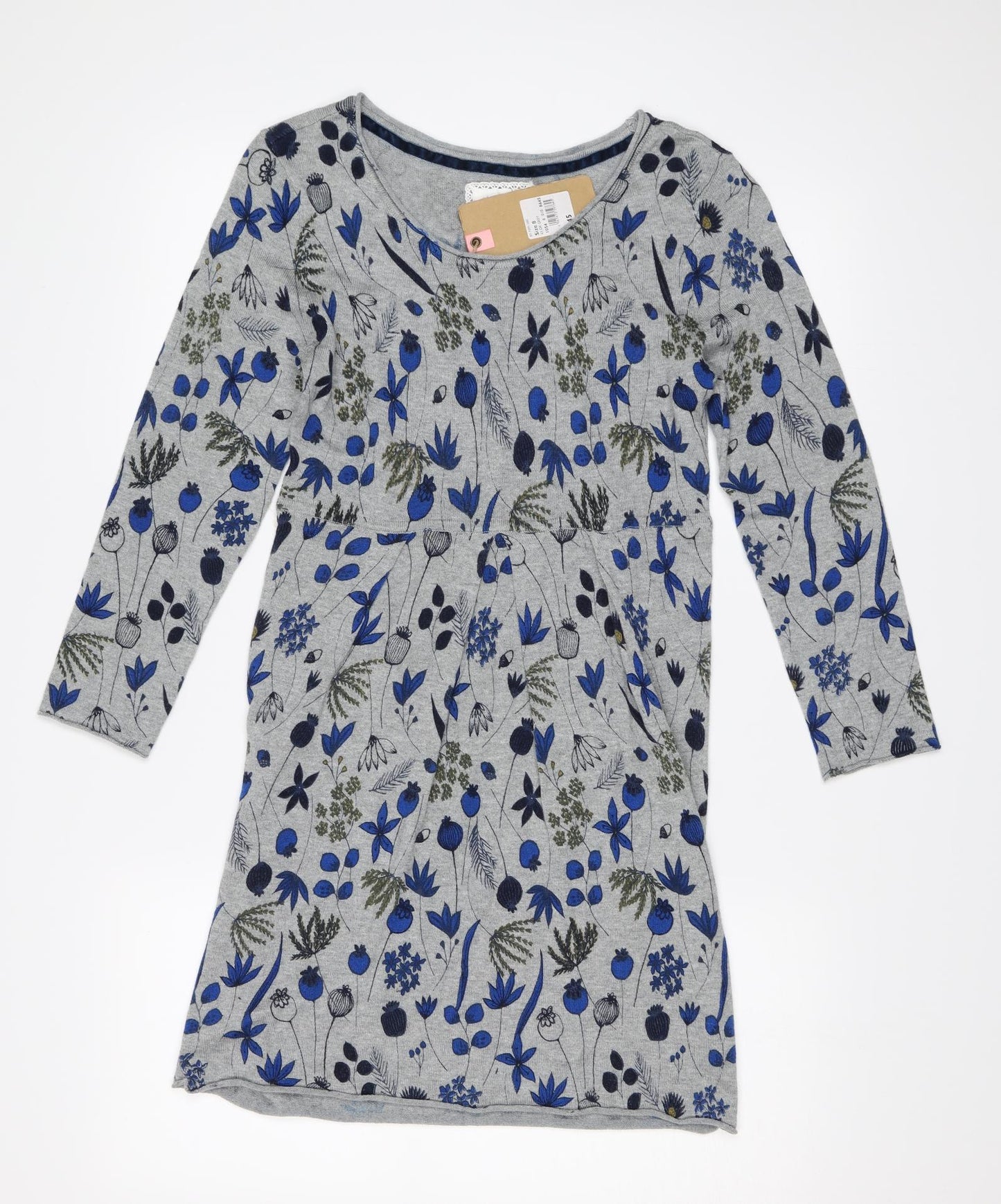 Mantaray Womens Grey   Jumper Dress  Size 8