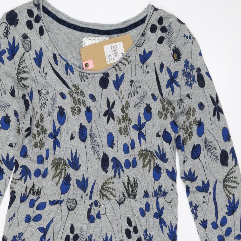 Mantaray Womens Grey   Jumper Dress  Size 8