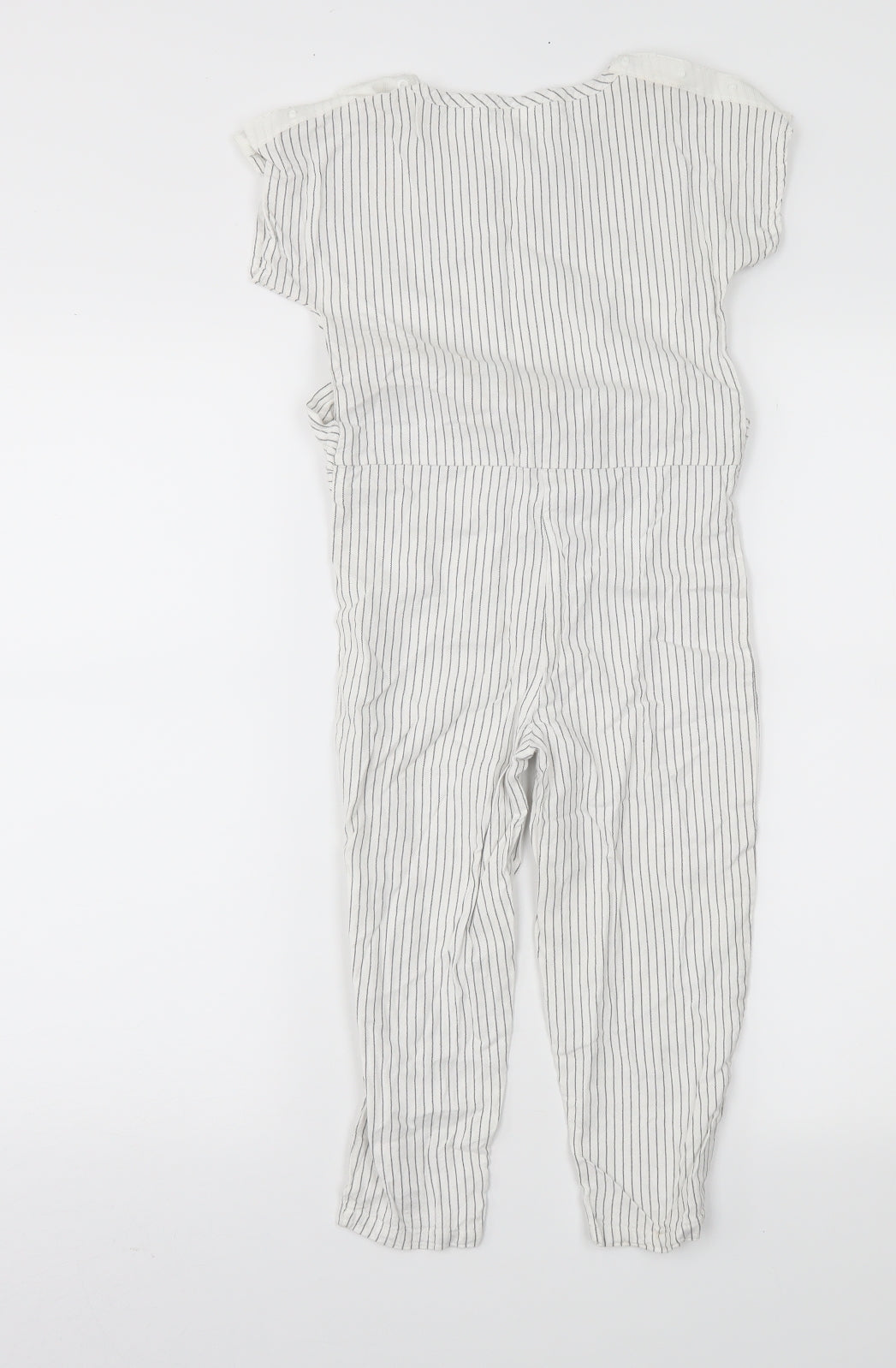 NEXT Girls White Striped  Jumpsuit One-Piece Size 4XL