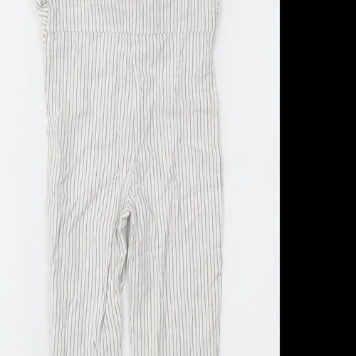 NEXT Girls White Striped  Jumpsuit One-Piece Size 4XL