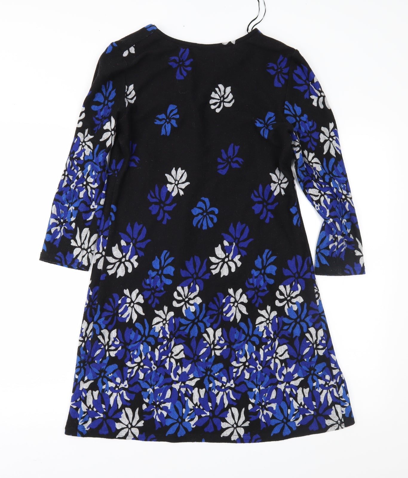 Roman Womens Black Floral  Fit & Flare  Size 10