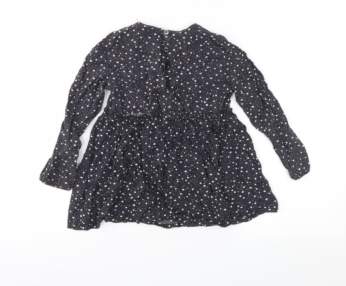George Girls Grey Spotted  Fit & Flare  Size 5-6 Years