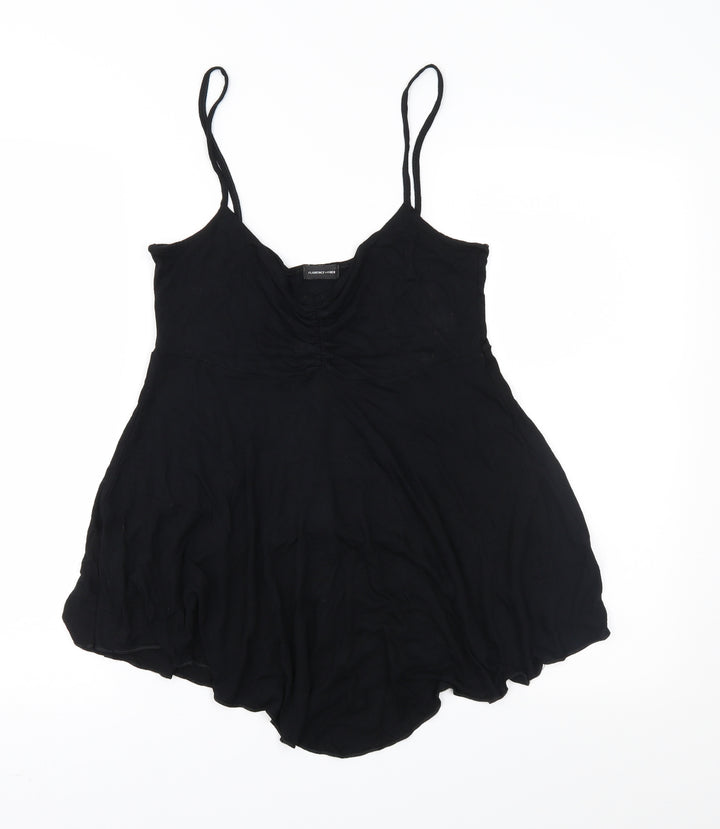 F&F Womens Black Camisole Blouse Size 12