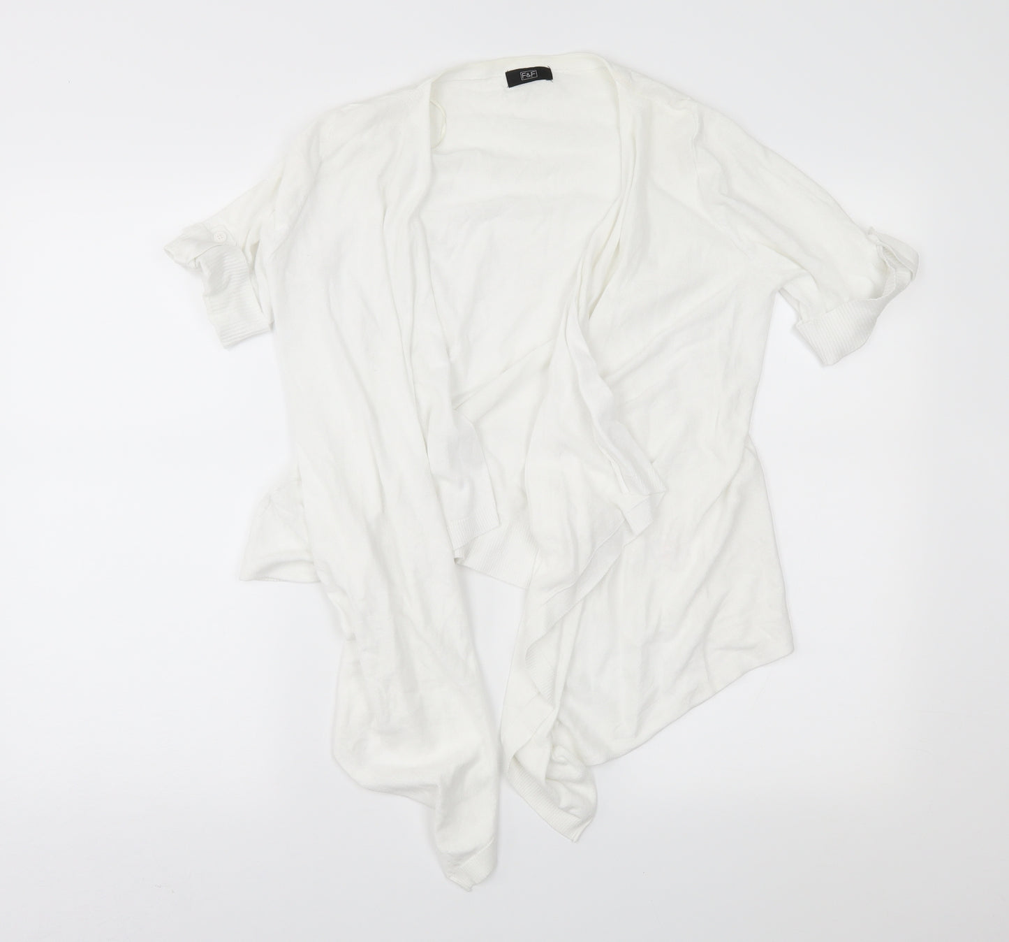 F&F Womens White   Cardigan Jumper Size 10