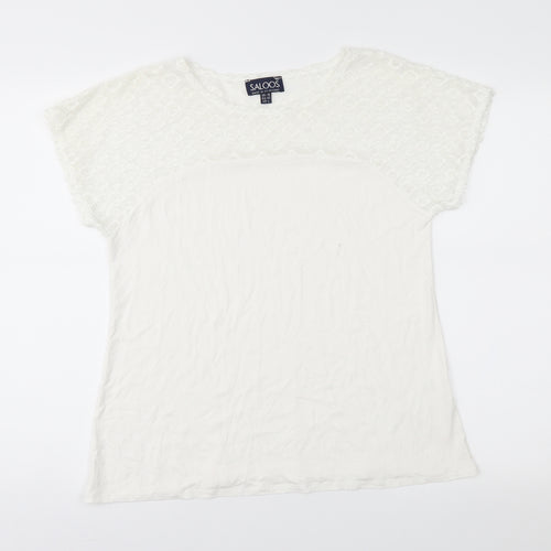 Saloos Womens White   Basic Blouse Size 16