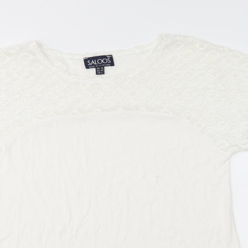 Saloos Womens White   Basic Blouse Size 16