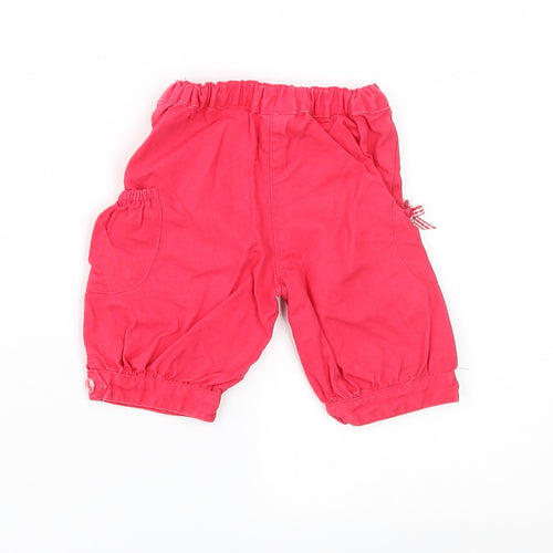 MINIMODE Girls Pink   Jogger Trousers Size 3-6 Months