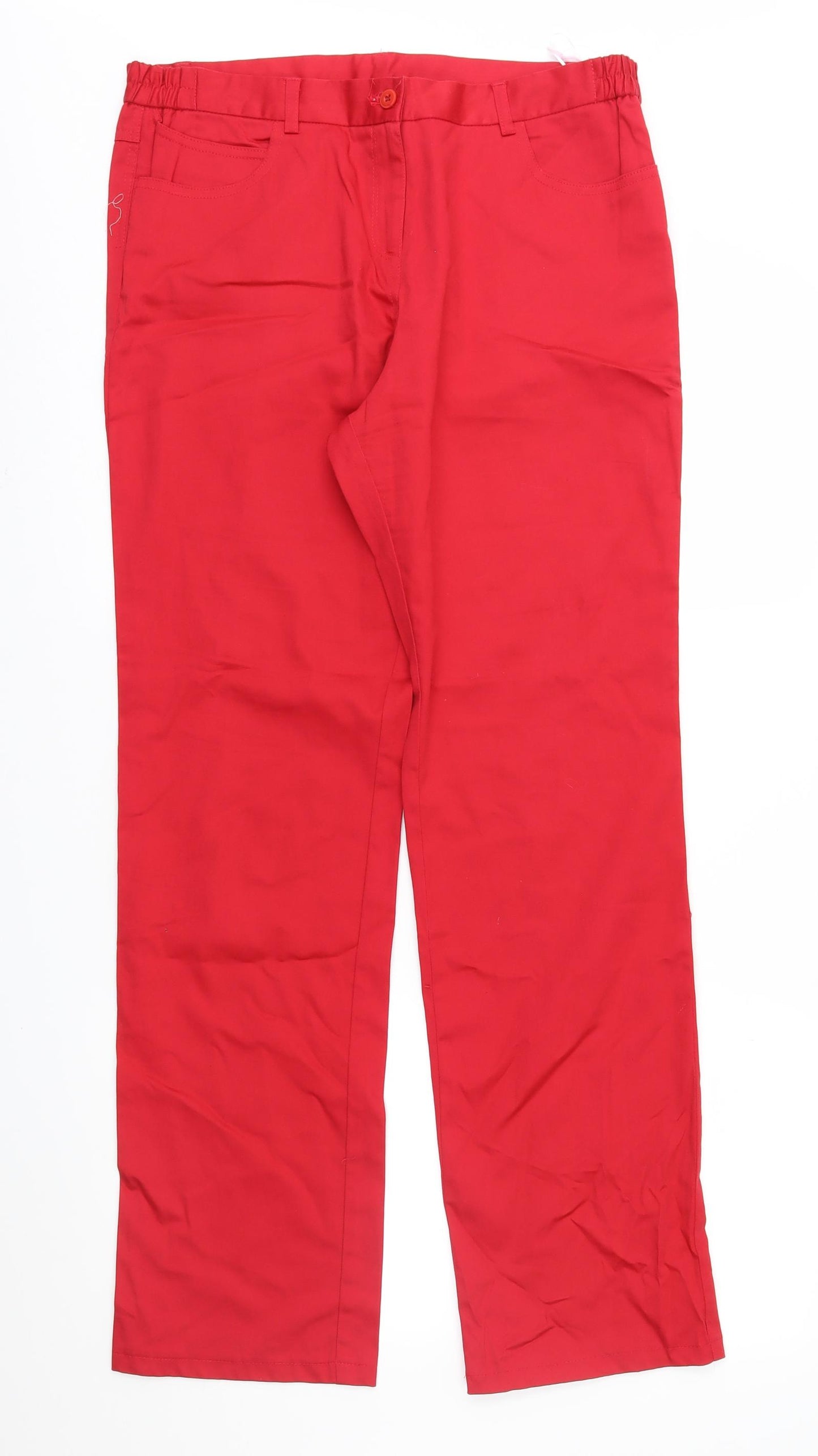 Gerard Womens Red   Chino Trousers Size 12 L30 in