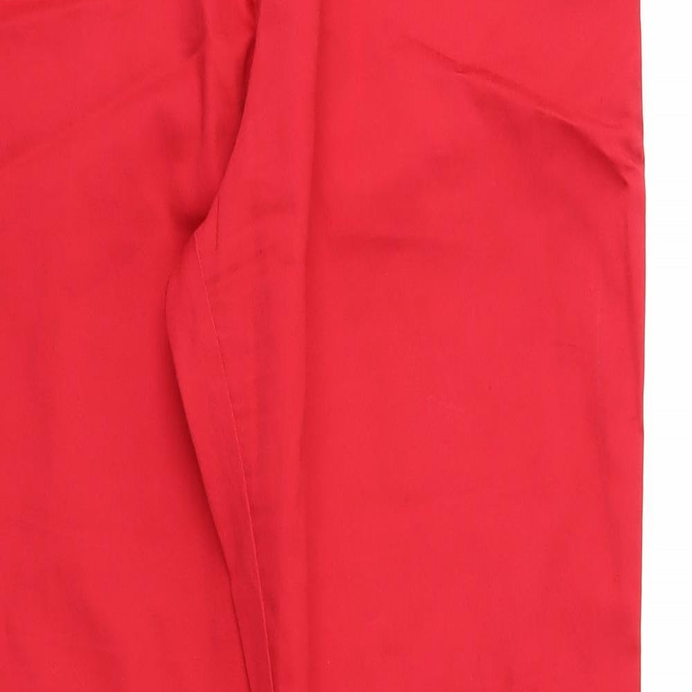 Gerard Womens Red   Chino Trousers Size 12 L30 in