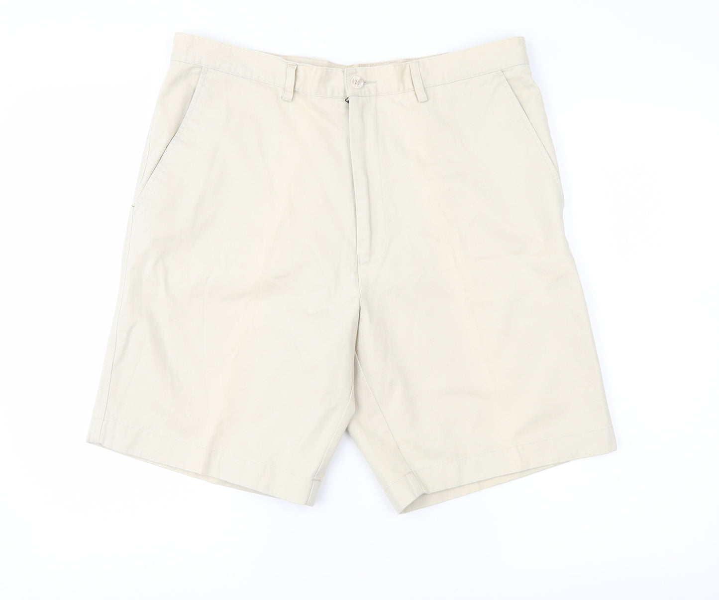 Farah Mens Beige   Chino Shorts Size 34 in