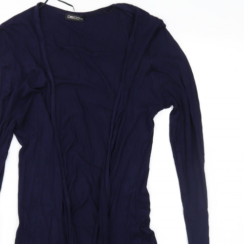 Decoy Womens Blue  Jersey Cardigan Jumper Size M