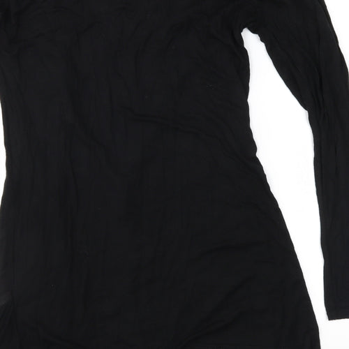 Graffic Womens Black  Jersey Cardigan Jumper Size M