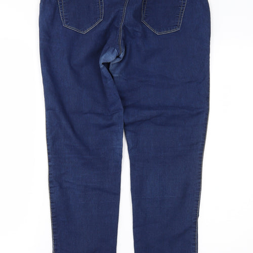 Denim & Co. Womens Blue  Denim Jegging Jeans Size 12 L27 in