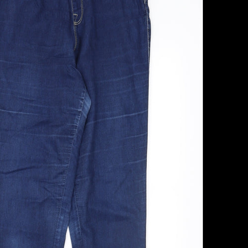 Denim & Co. Womens Blue  Denim Jegging Jeans Size 12 L27 in