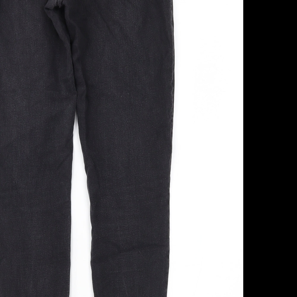 Denim & Co. Womens Black  Denim Jegging Jeans Size 12 L26 in