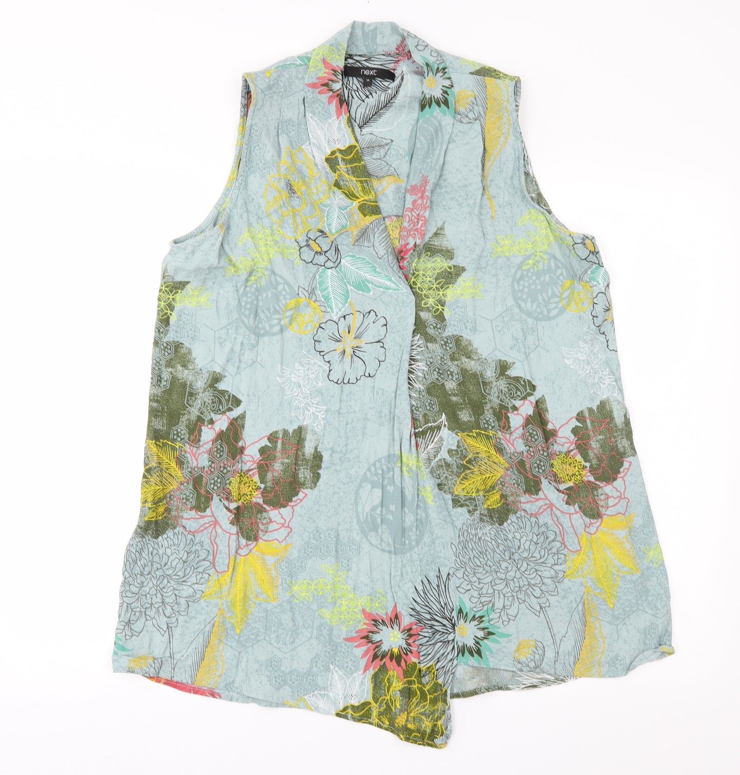 NEXT Womens Green Floral  Basic Blouse Size 18