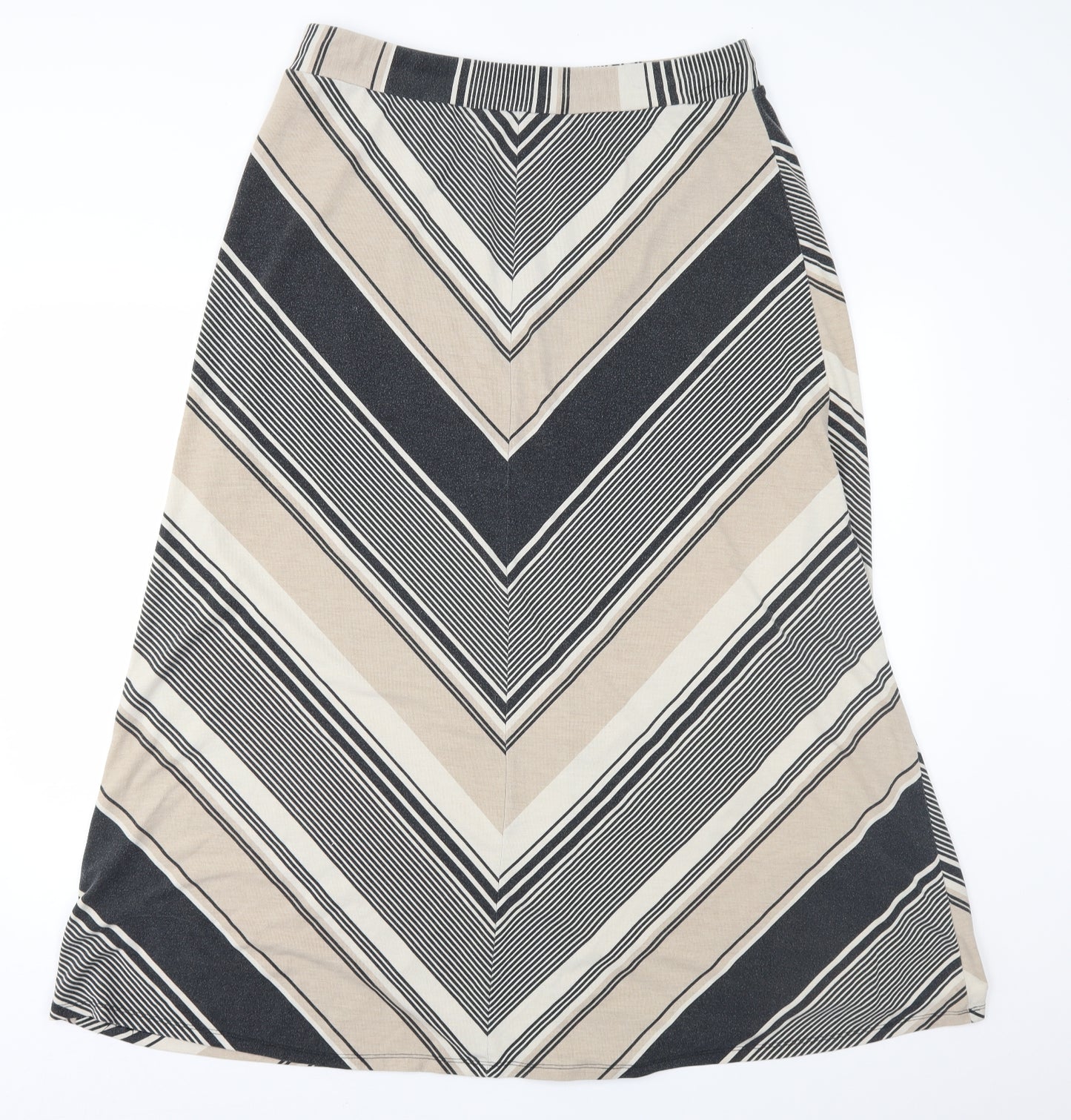 Roz & Ali Womens Brown Geometric  A-Line Skirt Size XL
