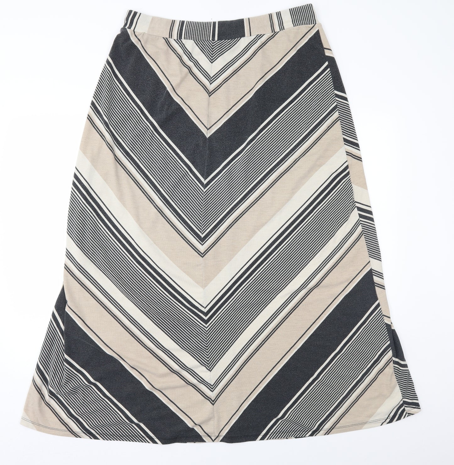 Roz & Ali Womens Brown Geometric  A-Line Skirt Size XL