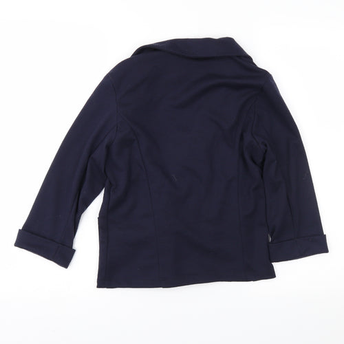 New Look Womens Blue  Jersey Jacket  Size 6