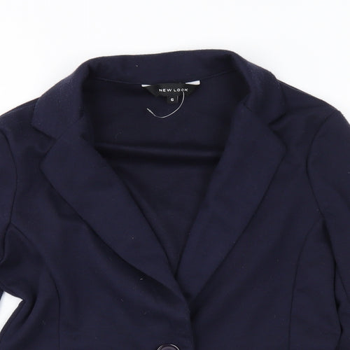 New Look Womens Blue  Jersey Jacket  Size 6