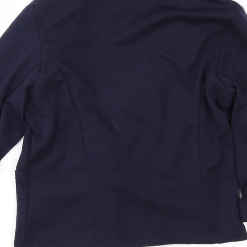 New Look Womens Blue  Jersey Jacket  Size 6