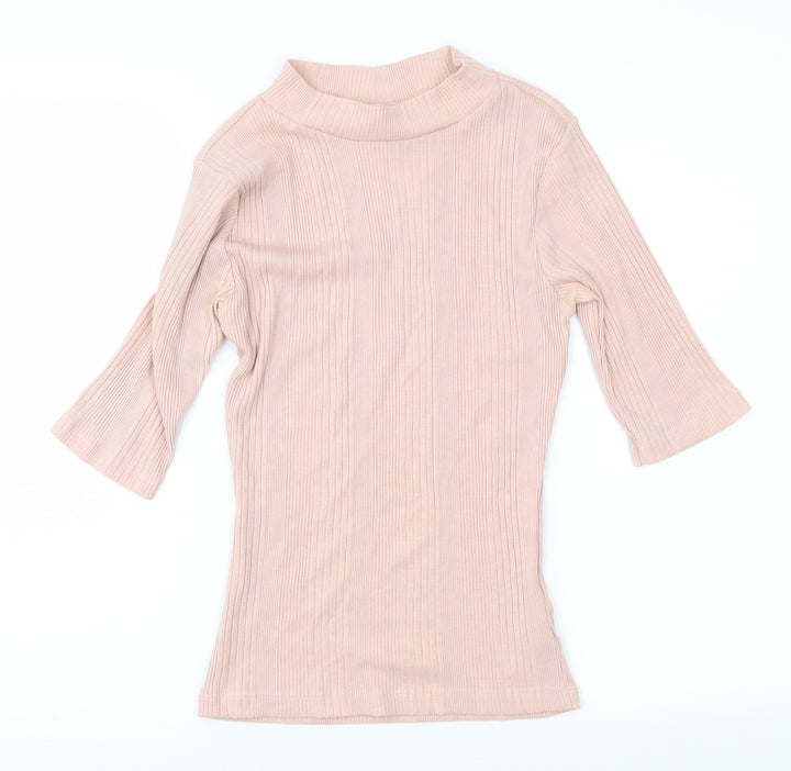 New Look Womens Pink Basic T-Shirt Size 6