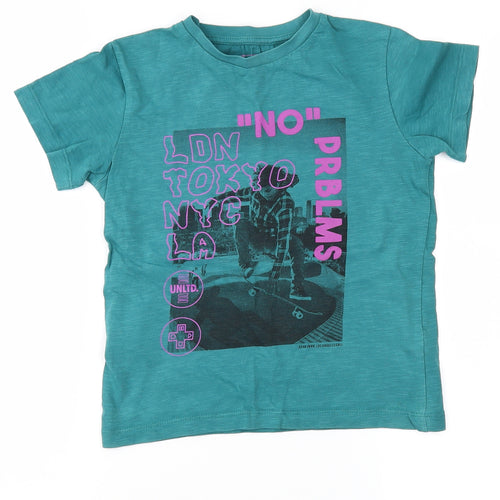 NEXT Boys Green   Basic T-Shirt Size 5 Years