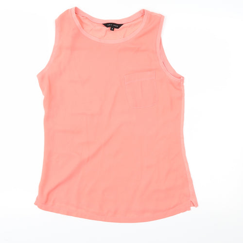 New Look Womens Orange   Basic Blouse Size 6