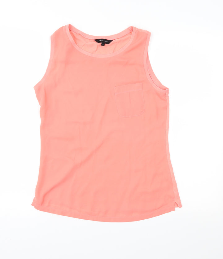New Look Womens Orange   Basic Blouse Size 6