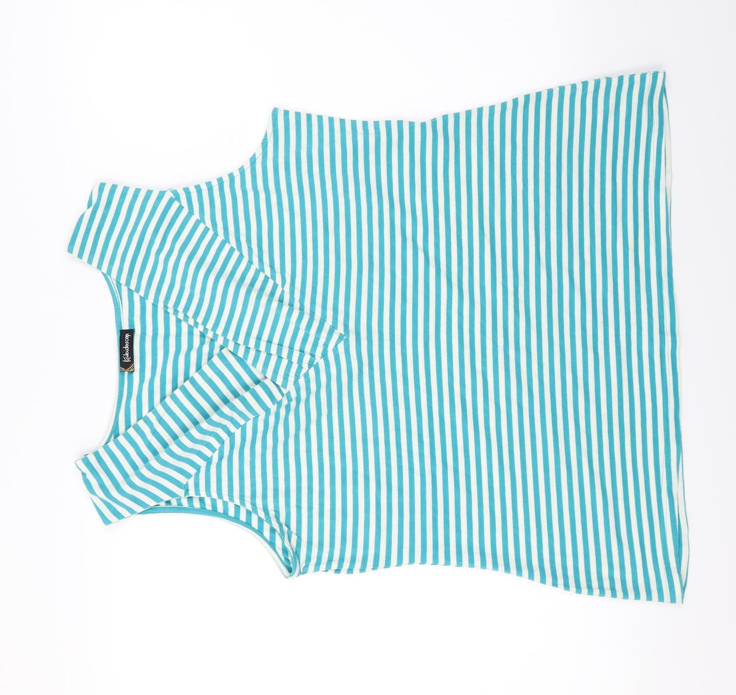 Kaleidoscope  Womens Green Striped  Basic T-Shirt Size 18