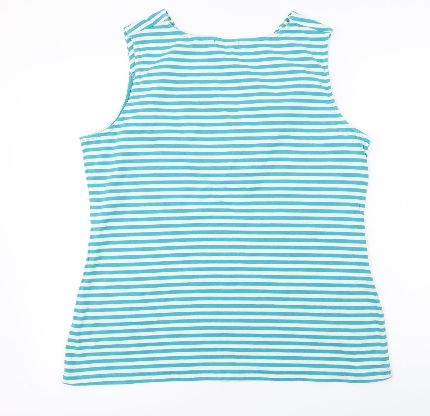 Kaleidoscope  Womens Green Striped  Basic T-Shirt Size 18