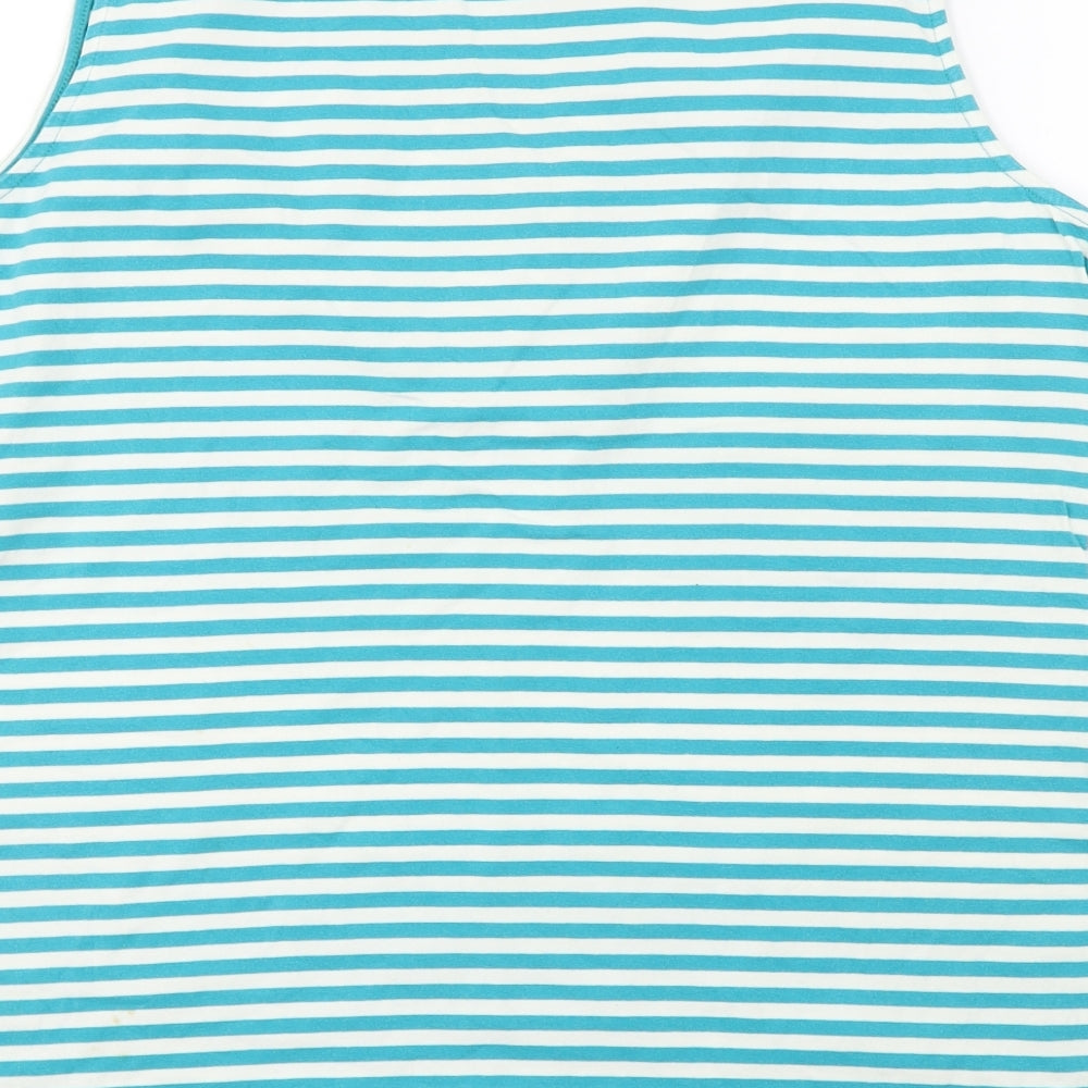 Kaleidoscope  Womens Green Striped  Basic T-Shirt Size 18