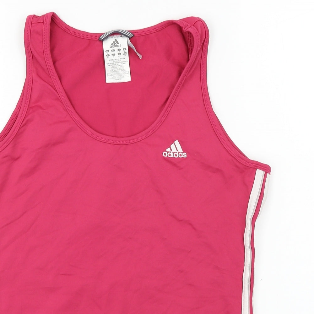adidas  Womens Pink   Basic T-Shirt Size 18