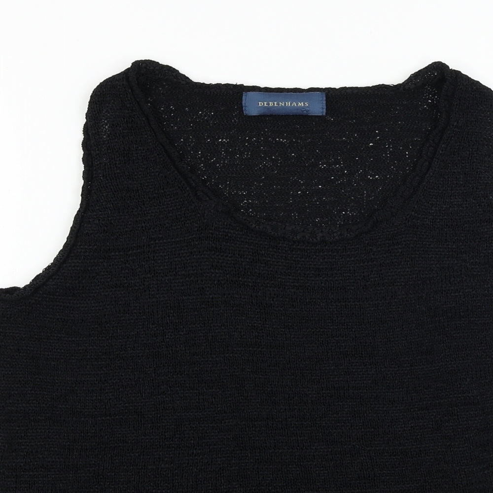 Debenhams  Womens Black   Basic T-Shirt Size 16