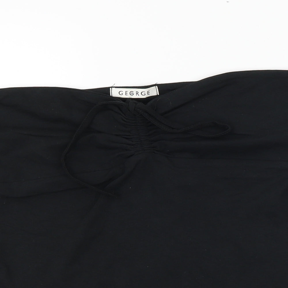 George  Womens Black   Basic T-Shirt Size 14