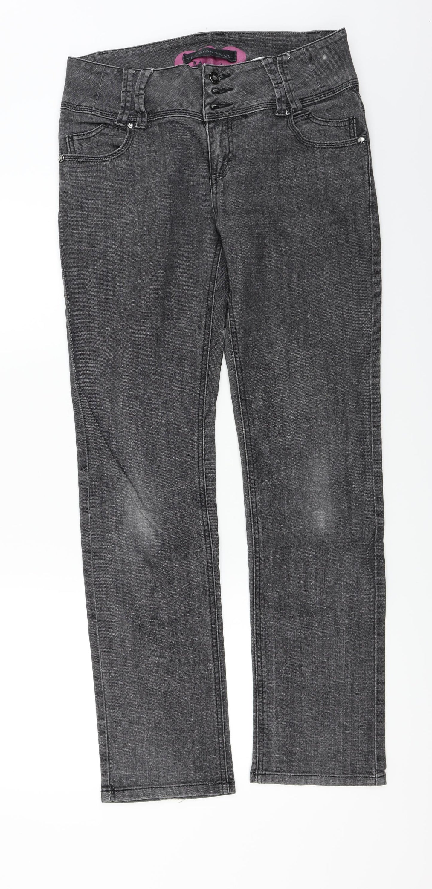NEXT  Womens Black   Straight Jeans Size 12 L29 in