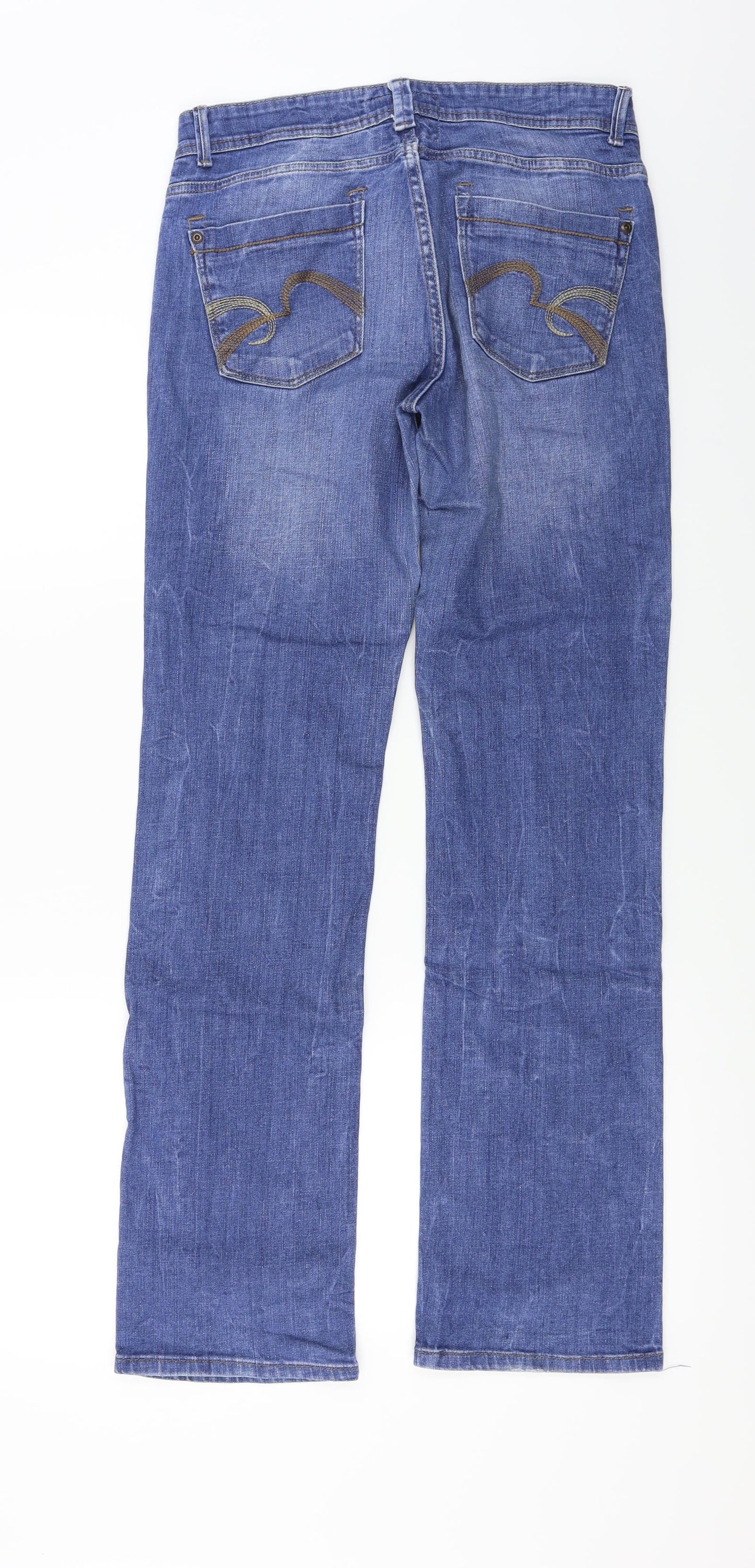 NEXT  Womens Blue   Straight Jeans Size 12 L28 in