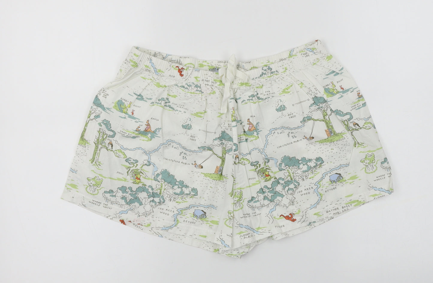 love to lounge    Womens White   Cut-Off Shorts Size M