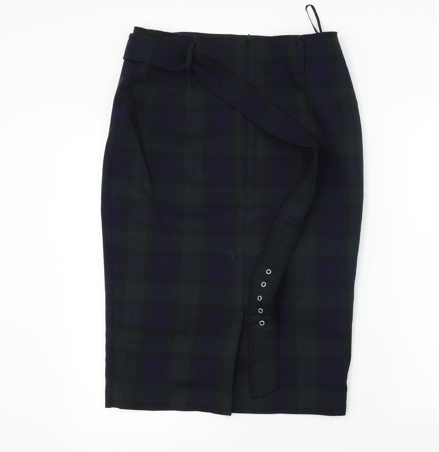 F&F  Womens Grey Check  A-Line Skirt Size 10