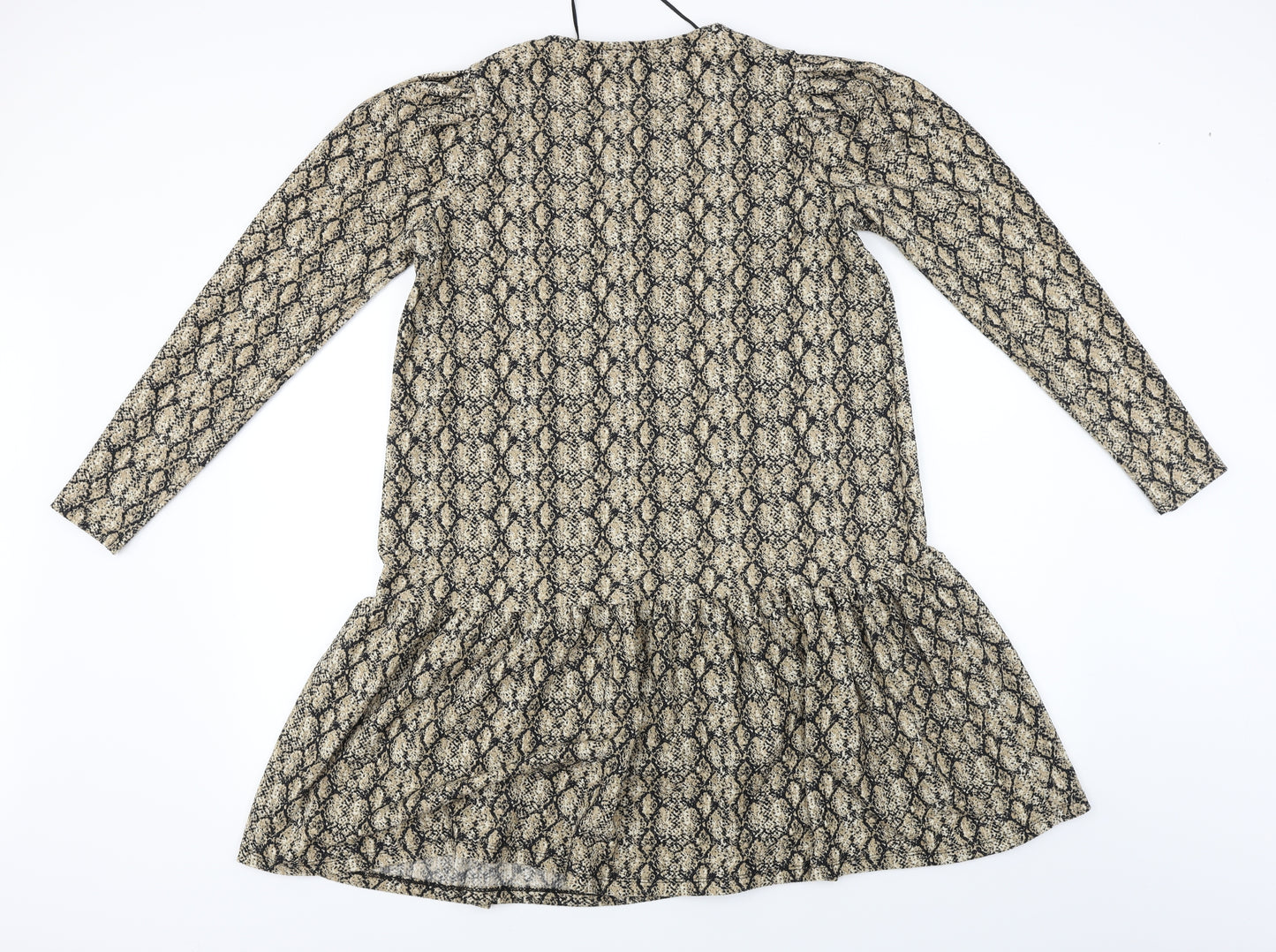 Primark  Womens Beige Animal Print  A-Line  Size 8
