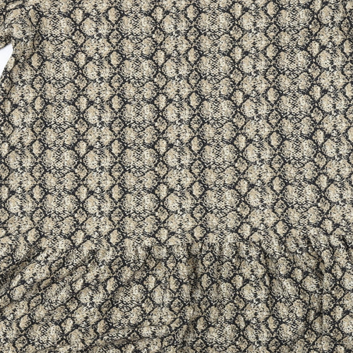 Primark  Womens Beige Animal Print  A-Line  Size 8