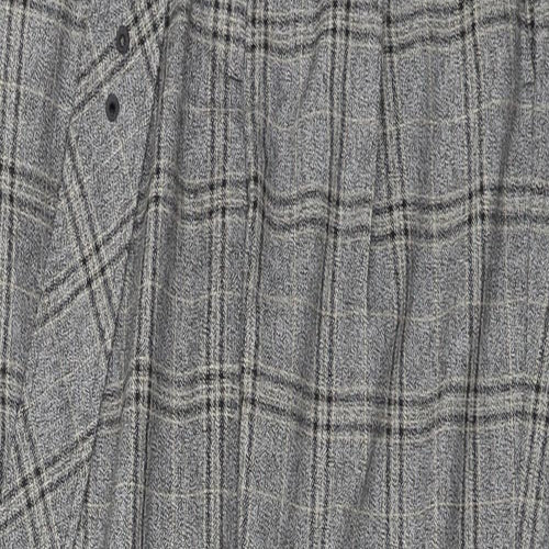 NEXT  Womens Grey Check  Trousers  Size 10 L24 in