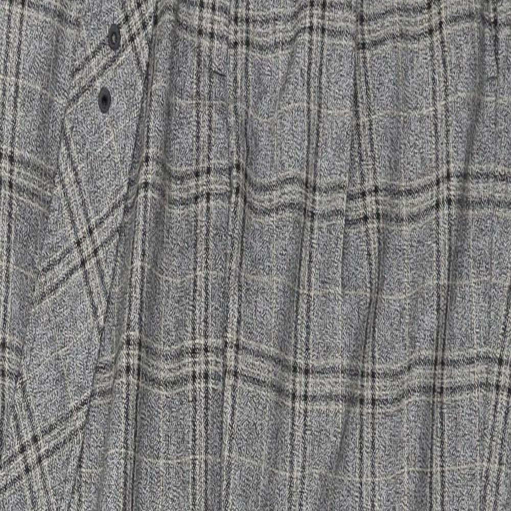 NEXT  Womens Grey Check  Trousers  Size 10 L24 in