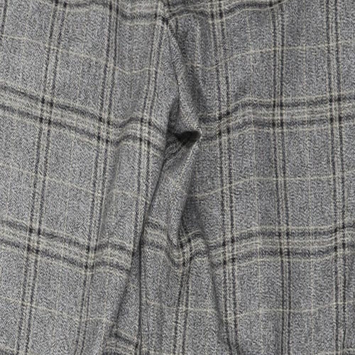 NEXT  Womens Grey Check  Trousers  Size 10 L24 in