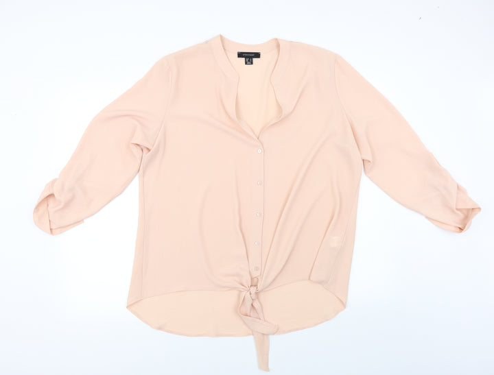 Atmosphere Womens Pink   Basic Button-Up Size 18