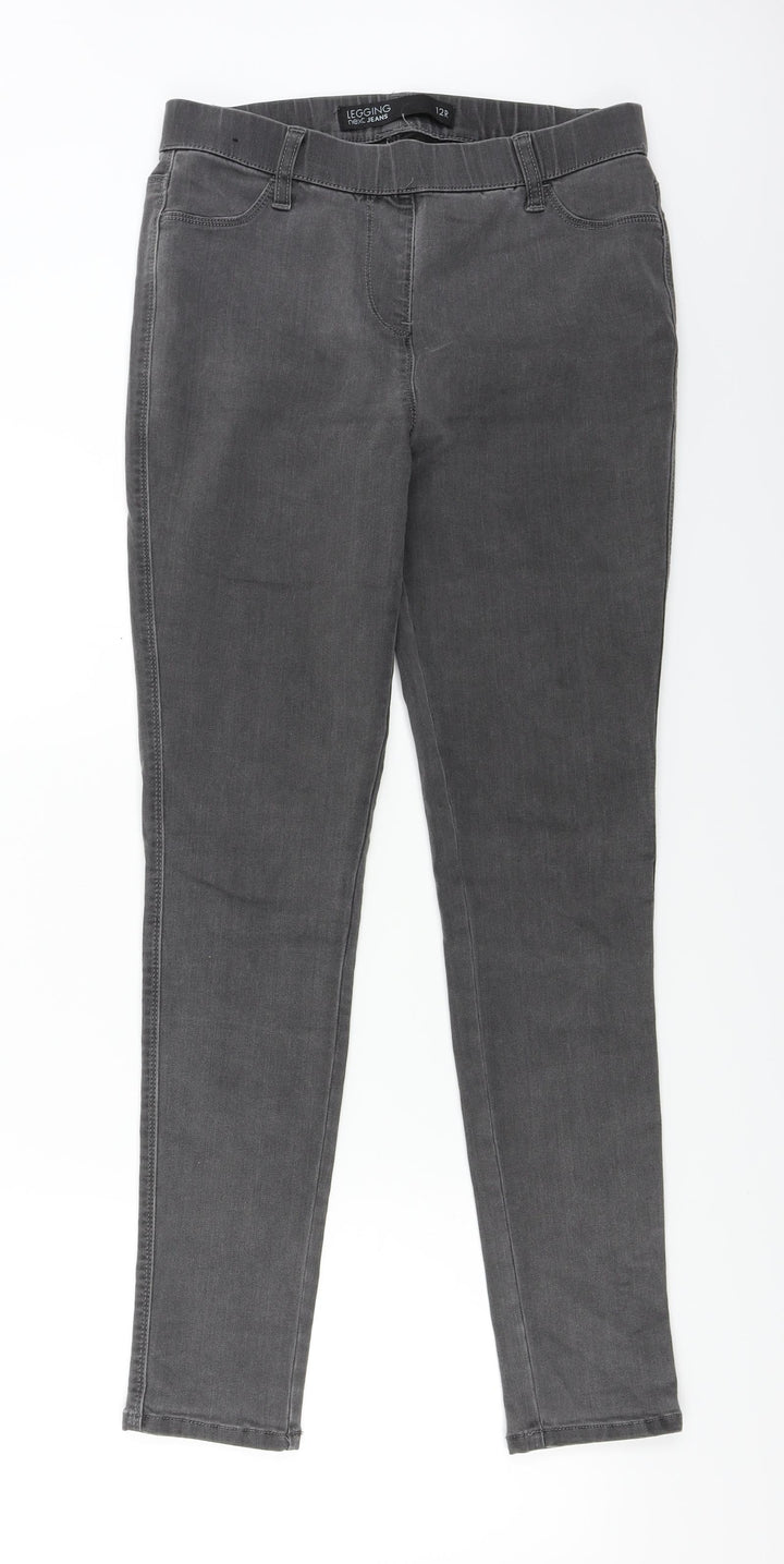 NEXT  Womens Grey   Trousers  Size 12 L27 in